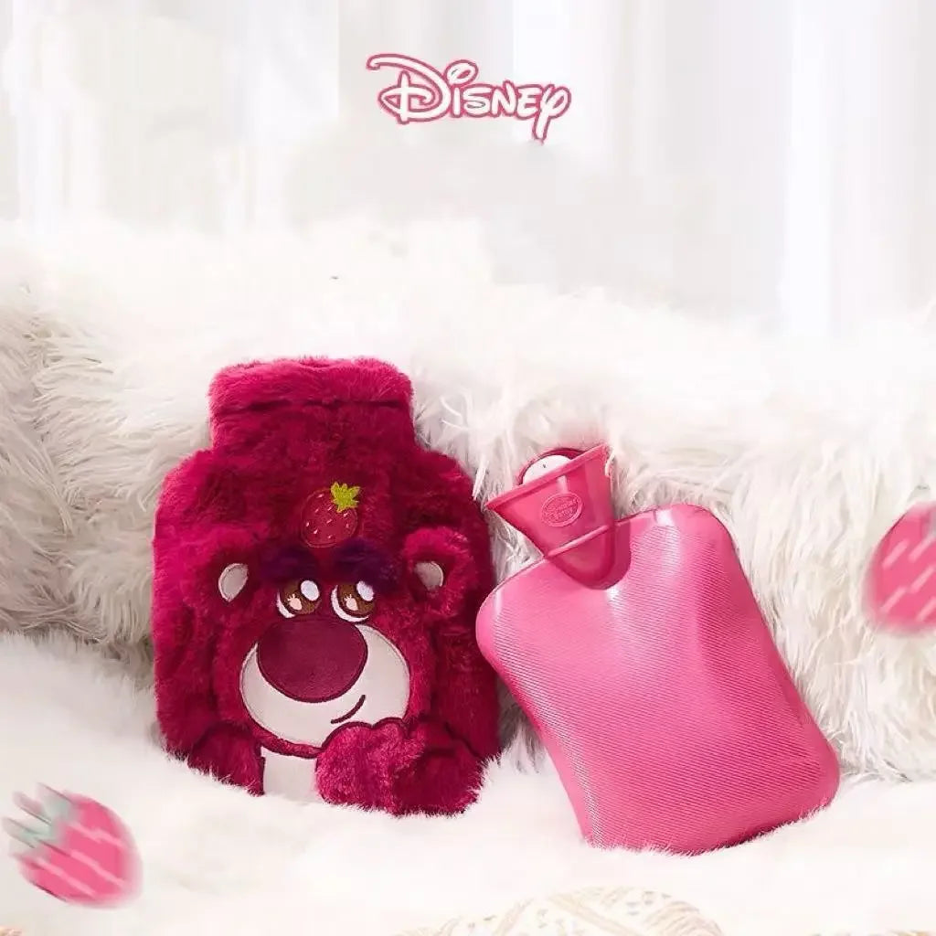 Aoger Disney Stitch Anime Winter Extra Large Plush Hot Water Bottle Women'S Home Water Filling Hand Warmer Holiday Gift Girl