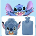 Aoger Disney Stitch Anime Winter Extra Large Plush Hot Water Bottle Women'S Home Water Filling Hand Warmer Holiday Gift Girl