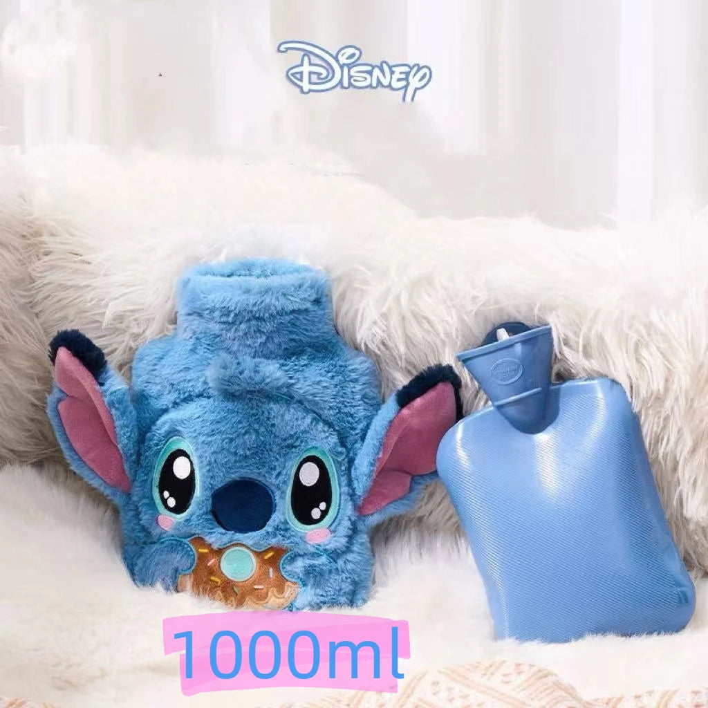 Aoger Disney Stitch Anime Winter Extra Large Plush Hot Water Bottle Women'S Home Water Filling Hand Warmer Holiday Gift Girl