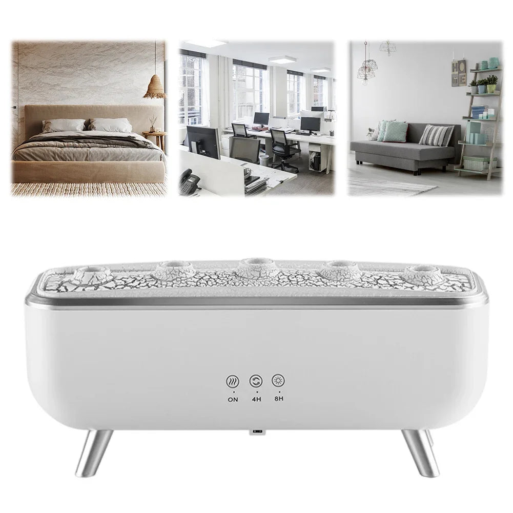 300ml Aroma Diffuser Five Nozzles Colorful Lighting Humidifier 2 Mist Modes Dancing Jellyfish Aromatherapy Diffuser for Bedroom