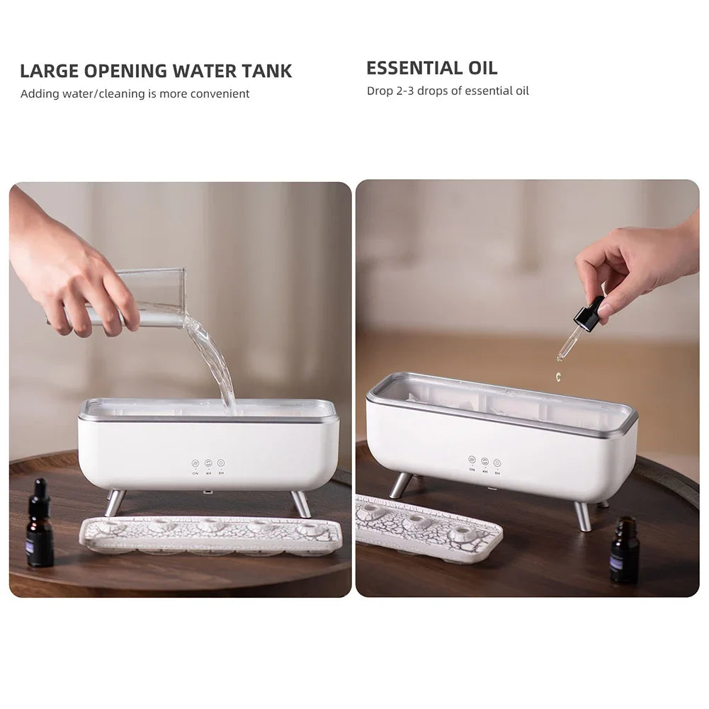 300ml Aroma Diffuser Five Nozzles Colorful Lighting Humidifier 2 Mist Modes Dancing Jellyfish Aromatherapy Diffuser for Bedroom
